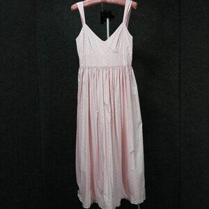 1950's Pink White Polka Dot Cotton Dress